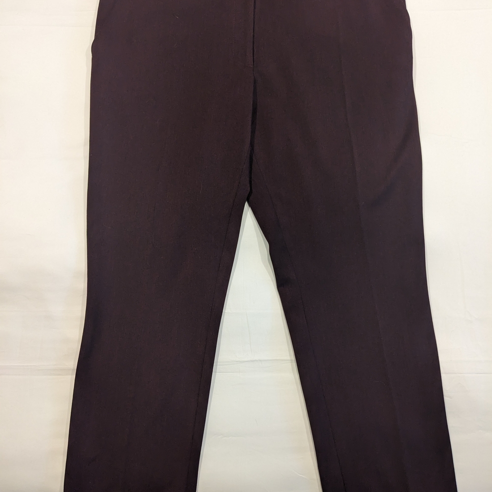 H&M Burgundy Ankle Length Dress Pants